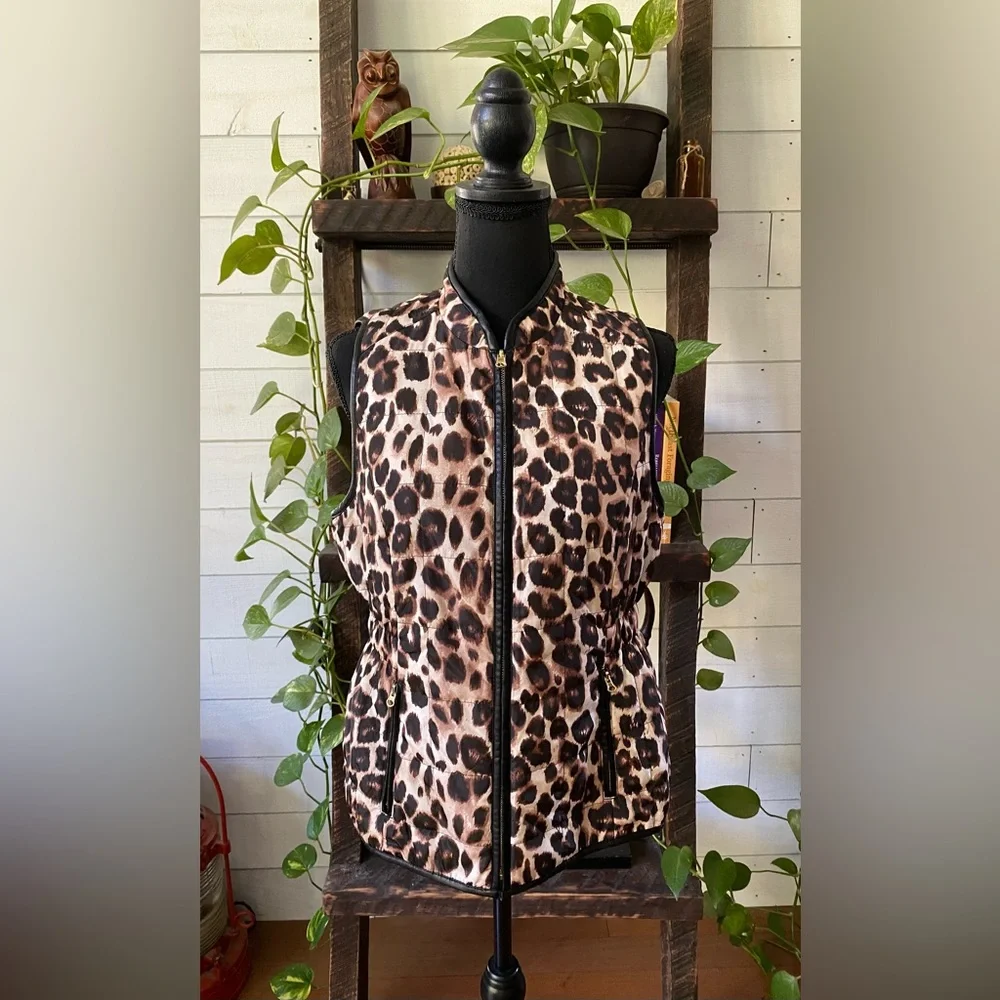 Chico’s: Animal Print Vest